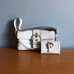 2-Piece matching Coach purse and wallet set